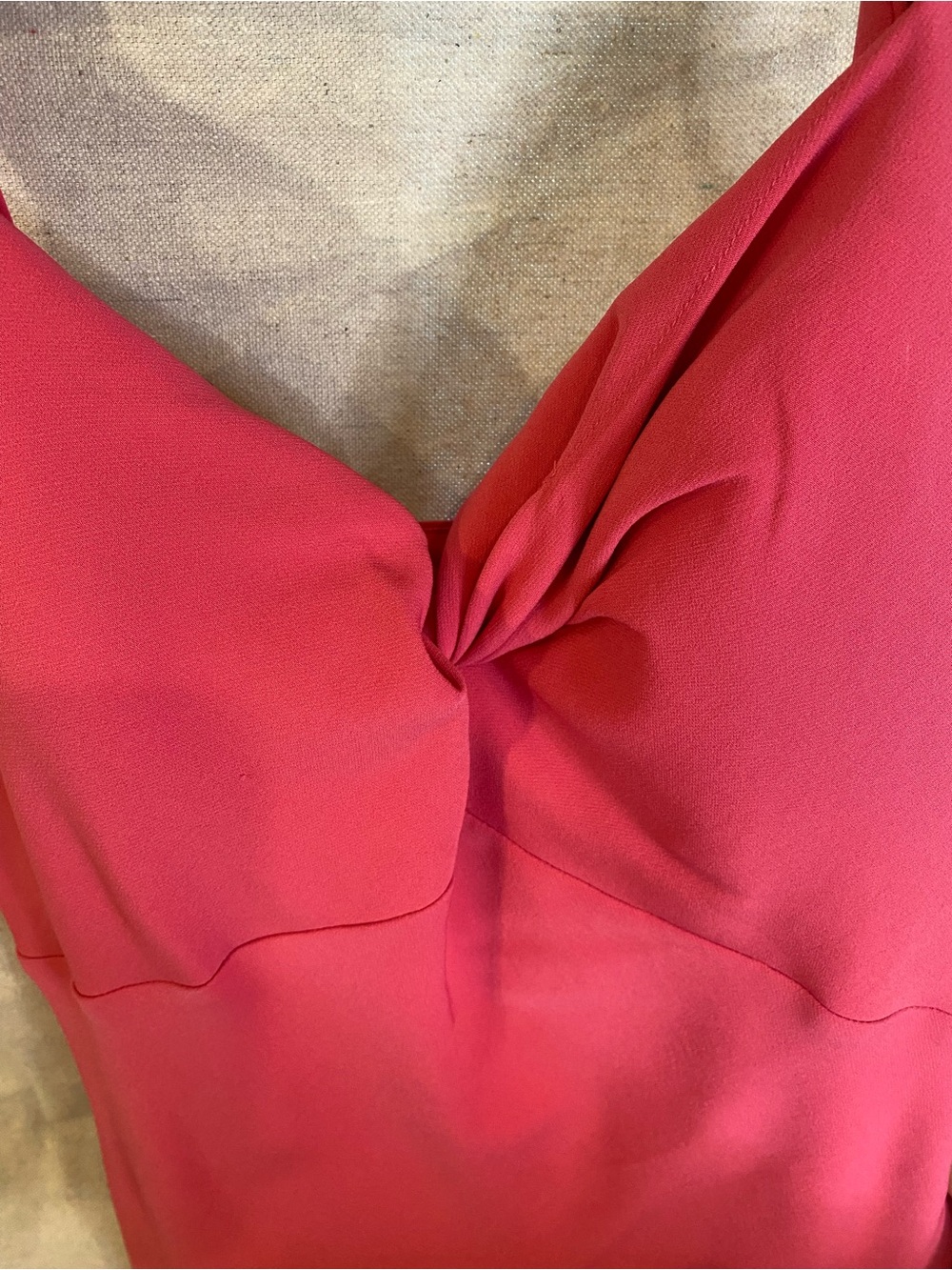 Siena Studio Hot Pink Twist-Front Midi Dress - Picture 2 of 12
